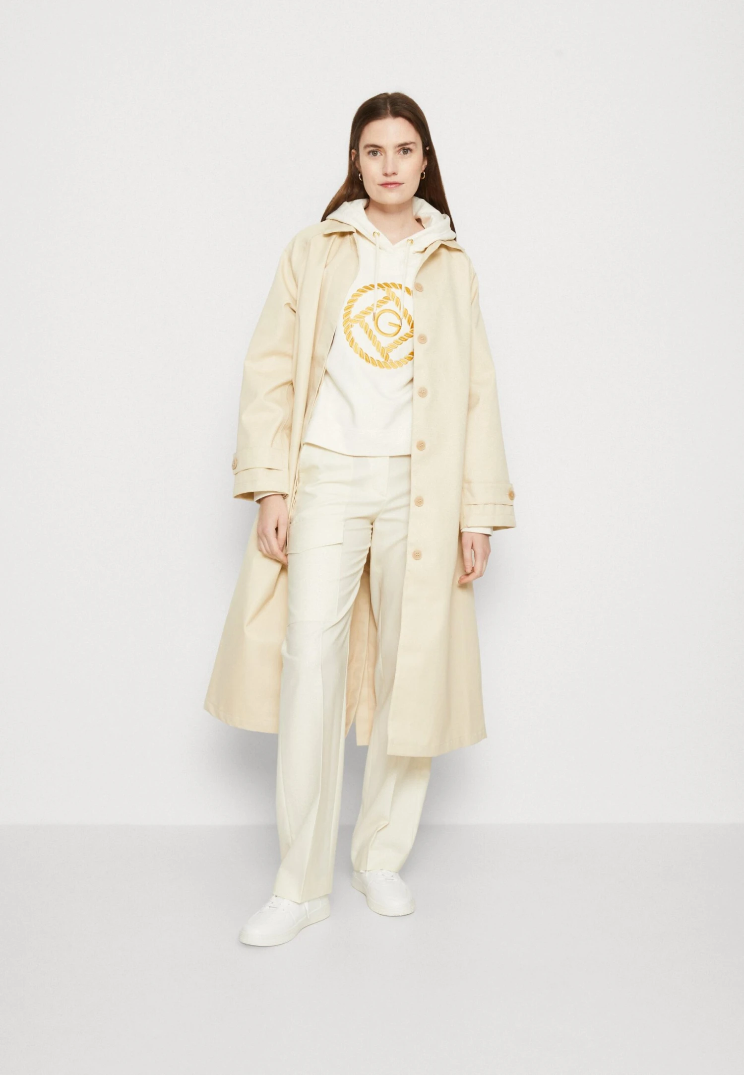 Gant Fluid Pants - Cargo Trousers - Cream 2 Gant Fluid Pants - Cargo Trousers - Cream - Image 2