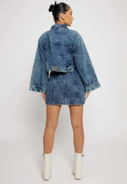 CroppedBell Sleeve - Denim Jacket -Esprid Shop 042792a127a7436182c2f93ad972b6c2