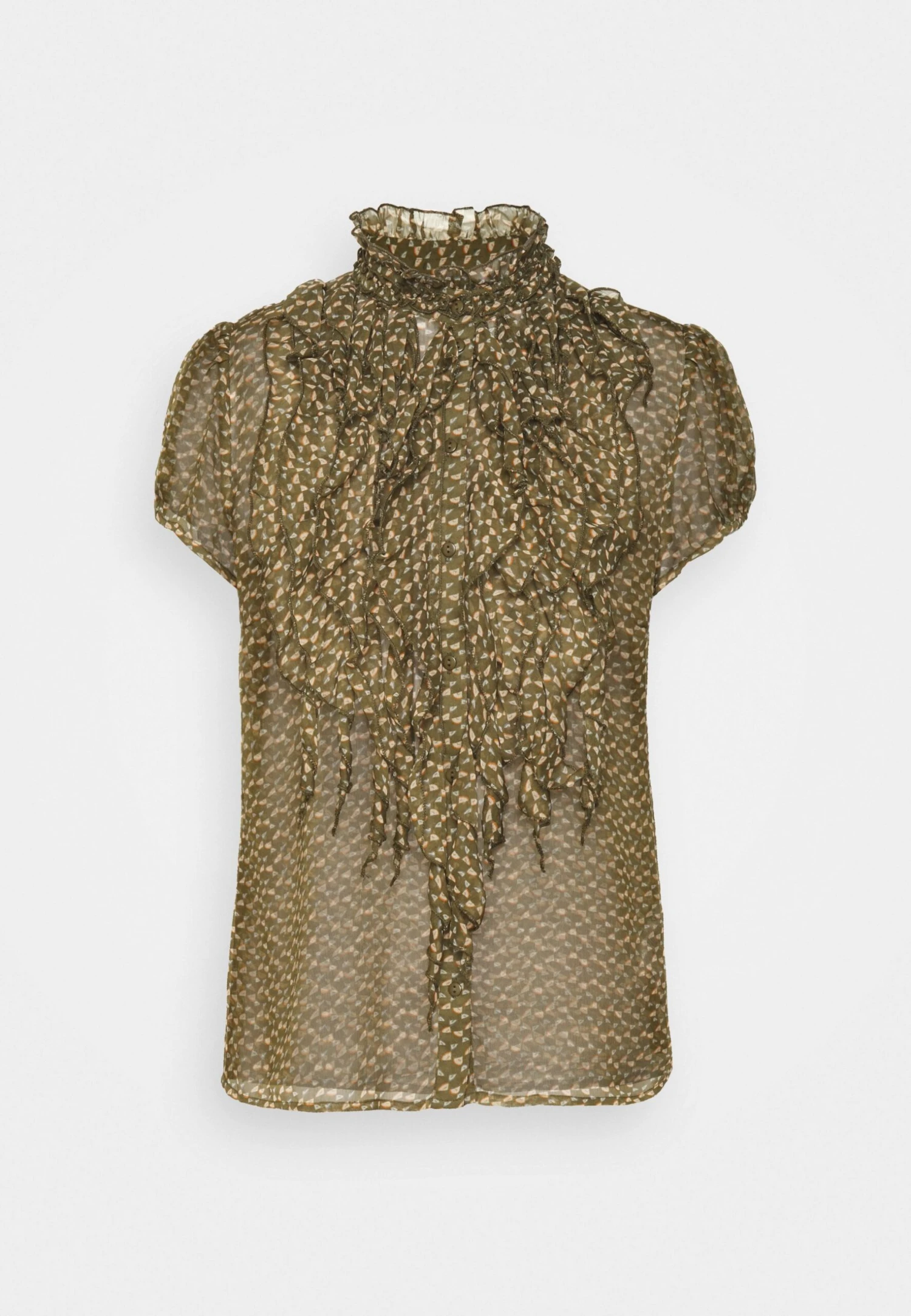 Saint Tropez Liljasz Crinkle - Button-Down Blouse - Green Fresco 1 Saint Tropez Liljasz Crinkle - Button-Down Blouse - Green Fresco