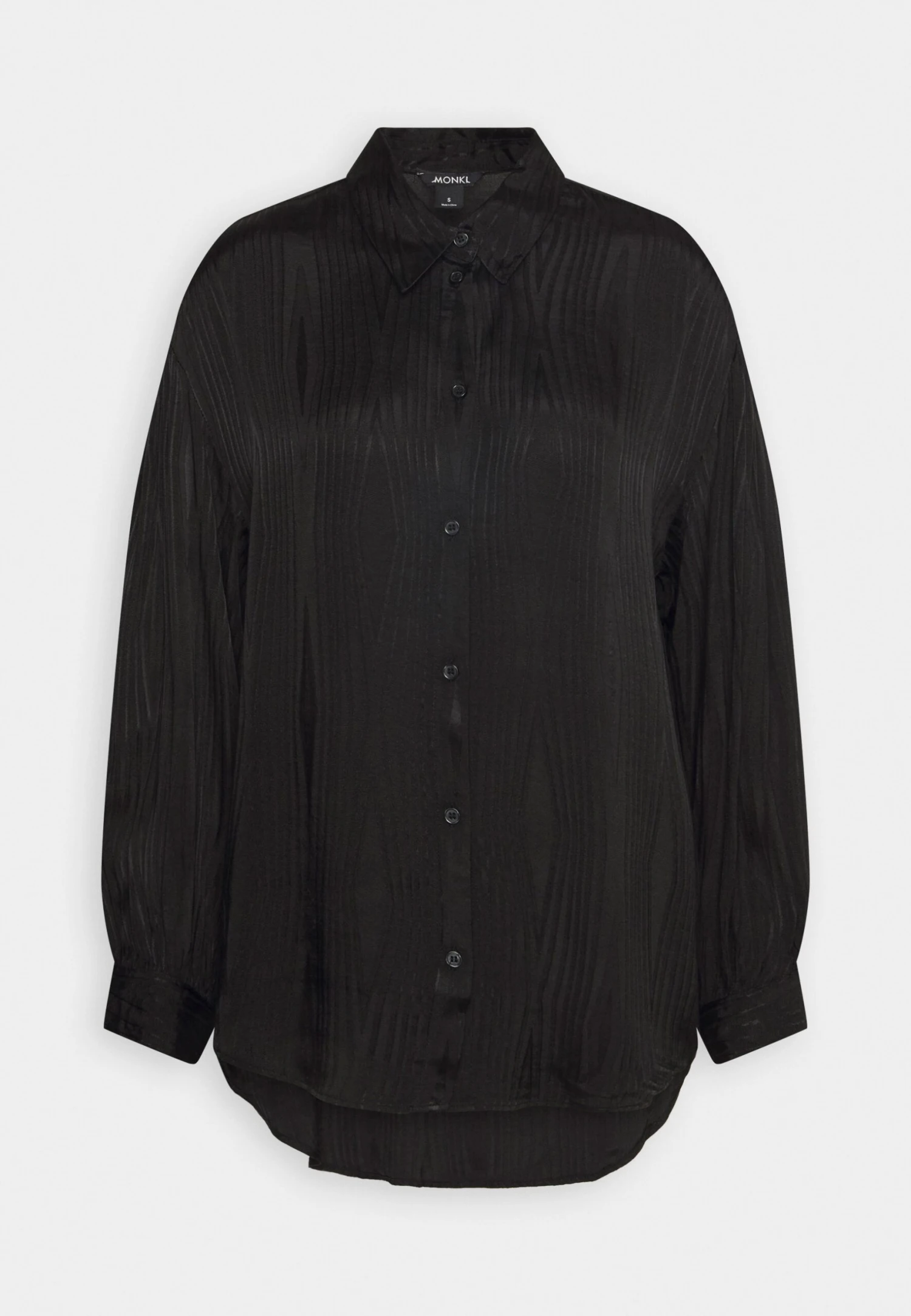 Monki Button-Down Blouse - Black 4 Monki Button-Down Blouse - Black - Image 4