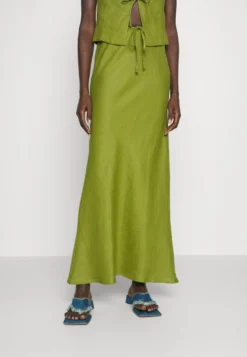 Faithfull The Brand Cataline Skirt - Maxi Skirt - Palm Green