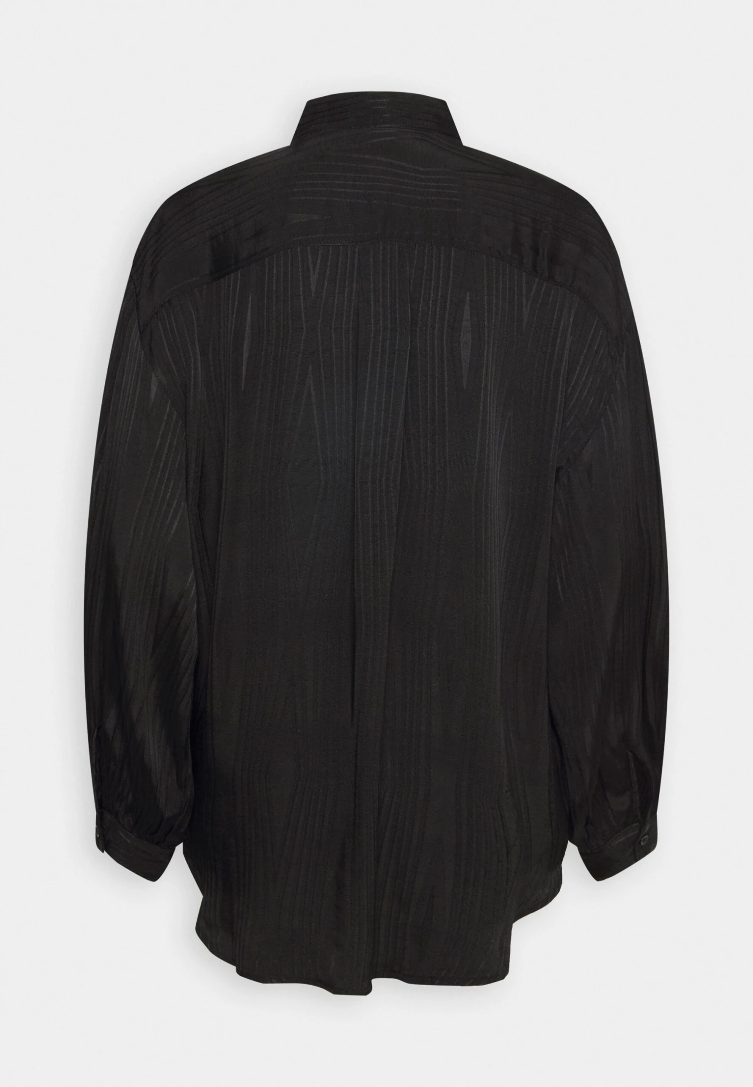 Monki Button-Down Blouse - Black 6 Monki Button-Down Blouse - Black - Image 6