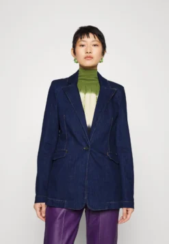 Patrizia Pepe Giacca Jacket - Blazer - Rinse Blue Denim