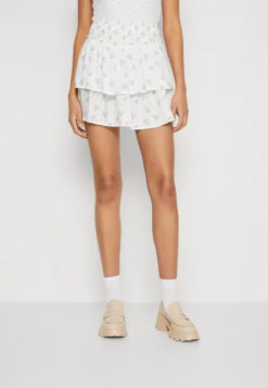 Hollister Co. Flirty Femme- Mini Skirt - White/Blue