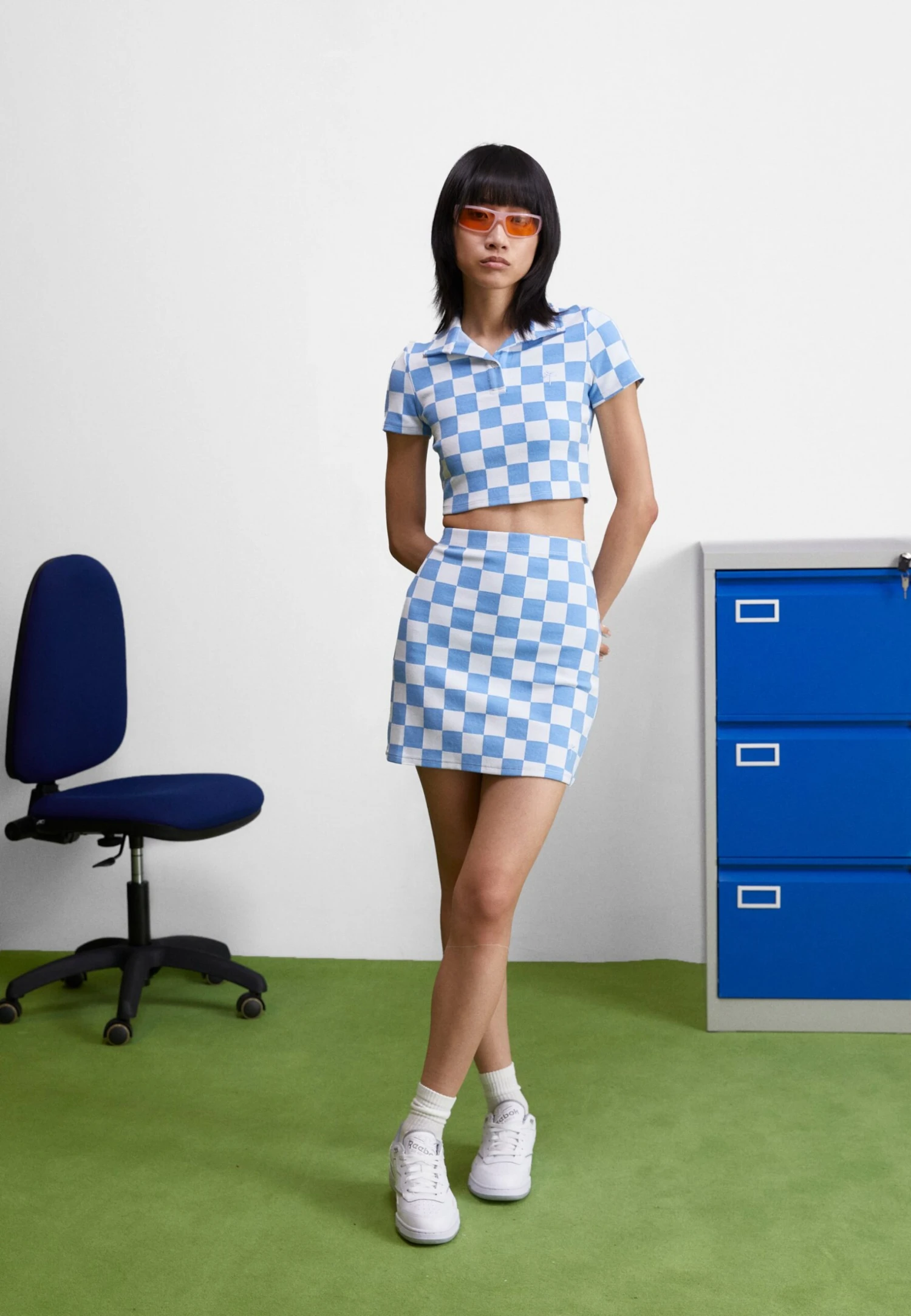 Chessboard Skirt - Mini Skirt - Ice 2 Chessboard Skirt - Mini Skirt - Ice - Image 2