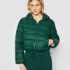 Marc O'Polo Jacket Stand Up Collar Drawstring Hem - Winter Jacket - Spring Pine