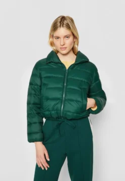 Marc O'Polo Jacket Stand Up Collar Drawstring Hem - Winter Jacket - Spring Pine