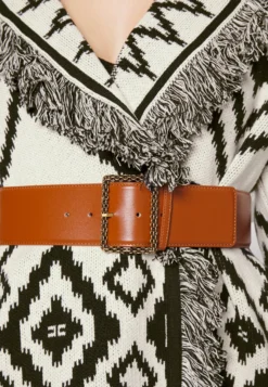 Elisabetta Franchi Womens With Belt - Cardigan - Burro/Nero -Esprid Shop 20d0abdea3b542af8f0b7f7dd206fe1c scaled