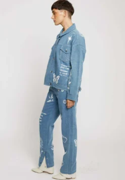 Tattoo Print - Denim Jacket -Esprid Shop 20fca70aa5e34bde93ad766b75300c46