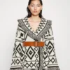 Elisabetta Franchi Womens With Belt - Cardigan - Burro/Nero