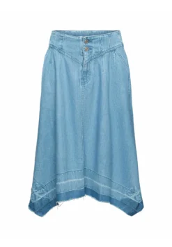 ESPRIT Asymmetrischer - A-Line Skirt - Blue Light Washed -Esprid Shop 2a2654c2c8234964a1a4b920f9adf8ee