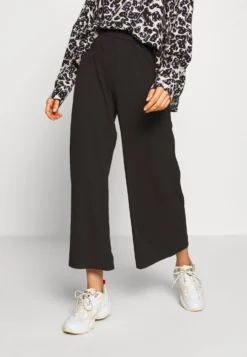 Monki Trousers - Black Dark