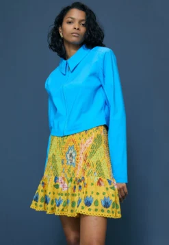 Farm Rio Skirt - A-Line Skirt - Summer Garden Yellow