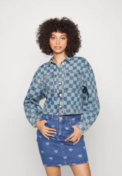 Marc O'Polo DENIM Oversized Fit Cropped - Denim Jacket - Multi-Coloured/Light Blue