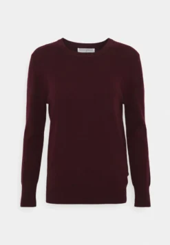 Classic Crew Neck- Jumper - Burgundy