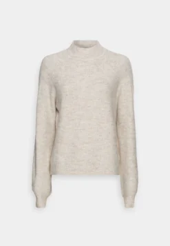 TOM TAILOR Denim Cozy Mock Neck- Jumper - Creme Beige Melange