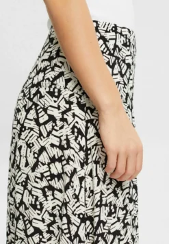 ESPRIT Gemusterter - A-Line Skirt - Black -Esprid Shop 560006369130400fad41bde03b1e4492