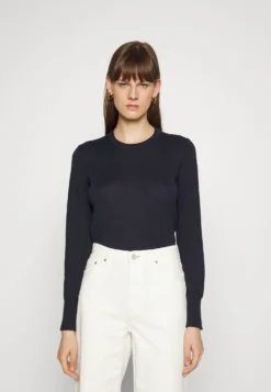 Filippa K R Neck - Jumper - Navy