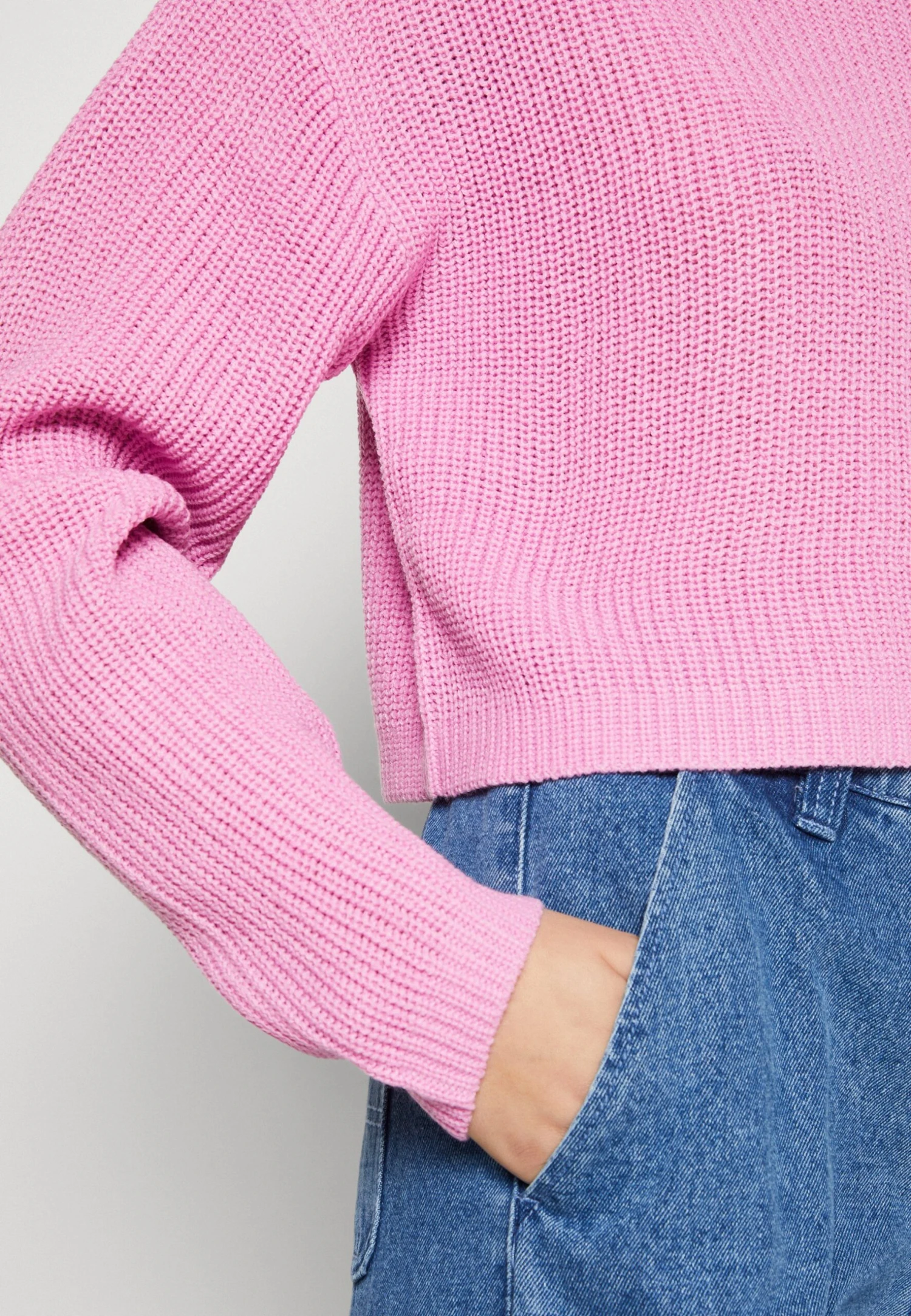 ONLY Malavi L/S Cropped - Jumper - Begonia Pink 6 ONLY Malavi L/S Cropped - Jumper - Begonia Pink - Image 6