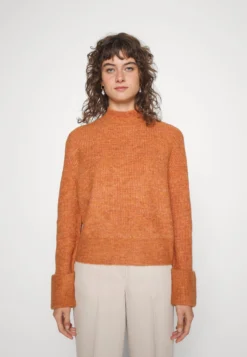 TOM TAILOR Denim Cosy Mock Neck - Jumper - Rusty Amber