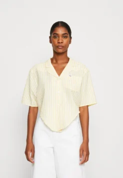 Wrangler Tie Resort Shirt - Button-Down Blouse - Pale Banana