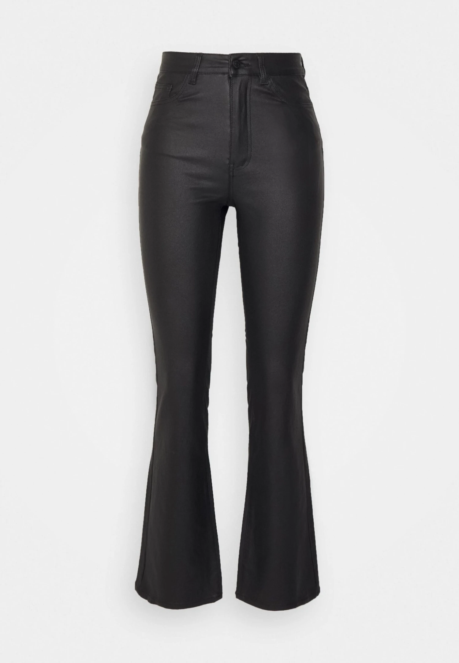 Objbelle Coated Flared Pants - Trousers 5 Objbelle Coated Flared Pants - Trousers - Image 5