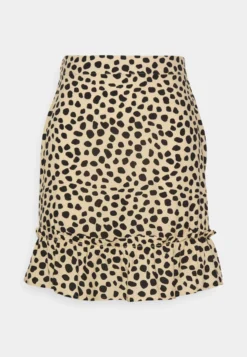 Vicelina Midi Skirt - A-Line Skirt - Sandshell/Black