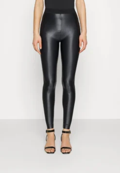 Shiny - Leggings - Trousers - Black