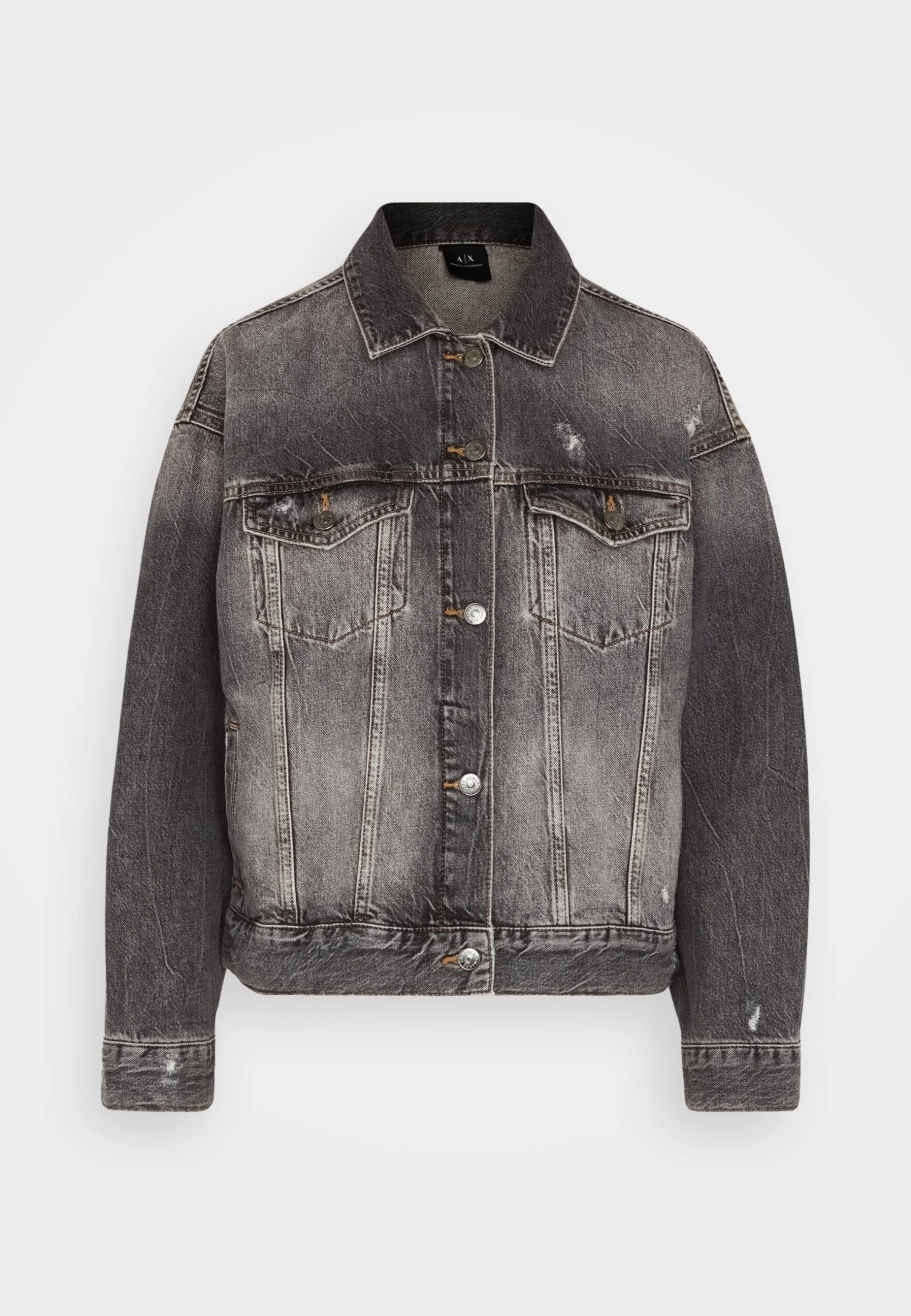 Armani Exchange Jacket - Denim Jacket - Grey Denim 5 Armani Exchange Jacket - Denim Jacket - Grey Denim - Image 5