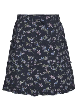 Vero Moda Vmsmilla Short Frill Skirt - A-Line Skirt - Night Sky/Vega -Esprid Shop 776a82ea863048c1bad2bcd0936efd0f