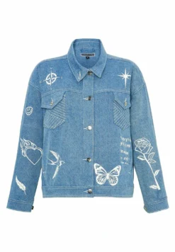Tattoo Print - Denim Jacket -Esprid Shop 7e1e946b89094bd5977a8cdb8b53fb59