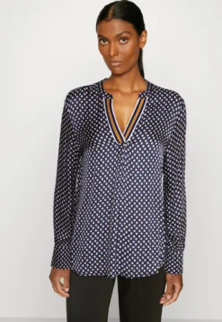 Emily Van Den Bergh Blouse - Blouse - Navy/White