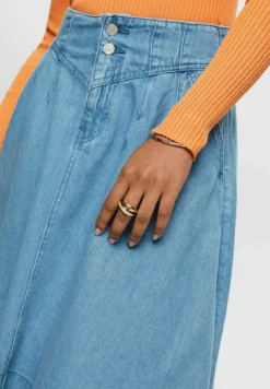 ESPRIT Asymmetrischer - A-Line Skirt - Blue Light Washed -Esprid Shop 857ce2a278484d16b912c6c5e74b904a