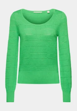 Edc By Esprit In Pointelle-Optik - Jumper - Green -Esprid Shop 8ab893c120da4ba98853851ace4f3eae