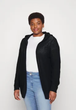 Vero Moda Curve Vmskyla Hood Cardigan- Cardigan - Black