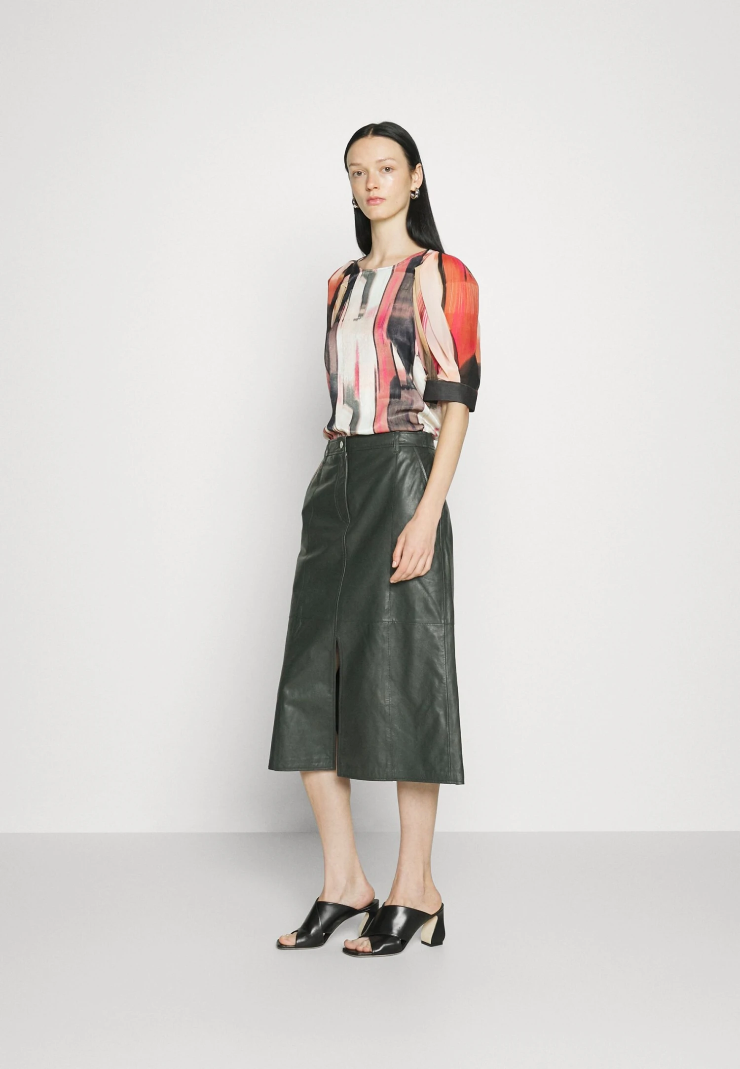 DKNY 3/4 Mix Media - Blouse - Amalfi Pink/Pristine Multi 2 DKNY 3/4 Mix Media - Blouse - Amalfi Pink/Pristine Multi - Image 2