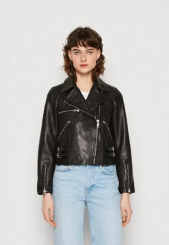AllSaints Benyon Biker - Leather Jacket - Black