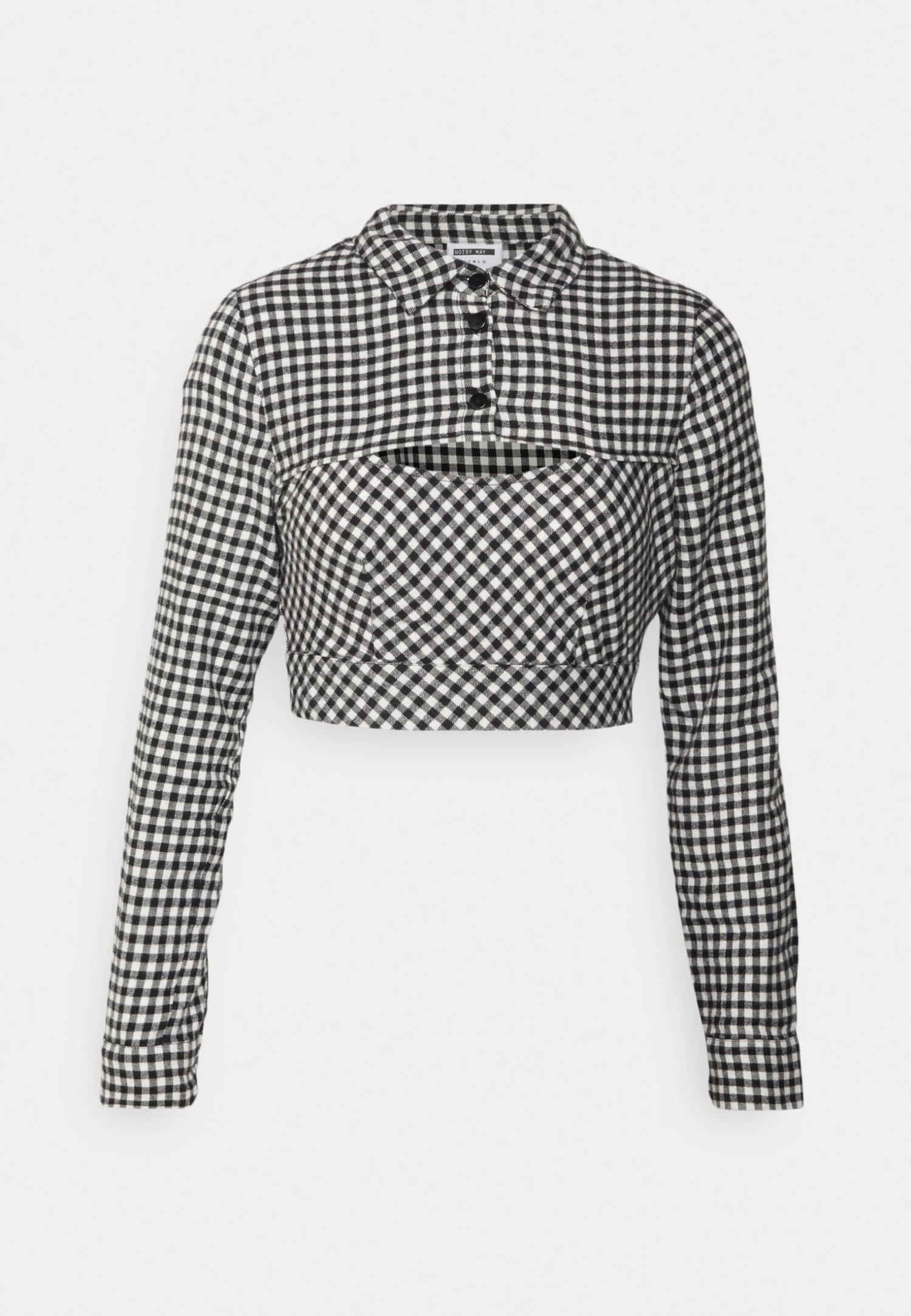 Noisy May Petite Nmerik Overlay - Blouse - Black 4 Noisy May Petite Nmerik Overlay - Blouse - Black - Image 4