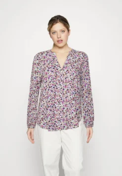 B.young Byjosa Vneck - Button-Down Blouse - Red/Violet