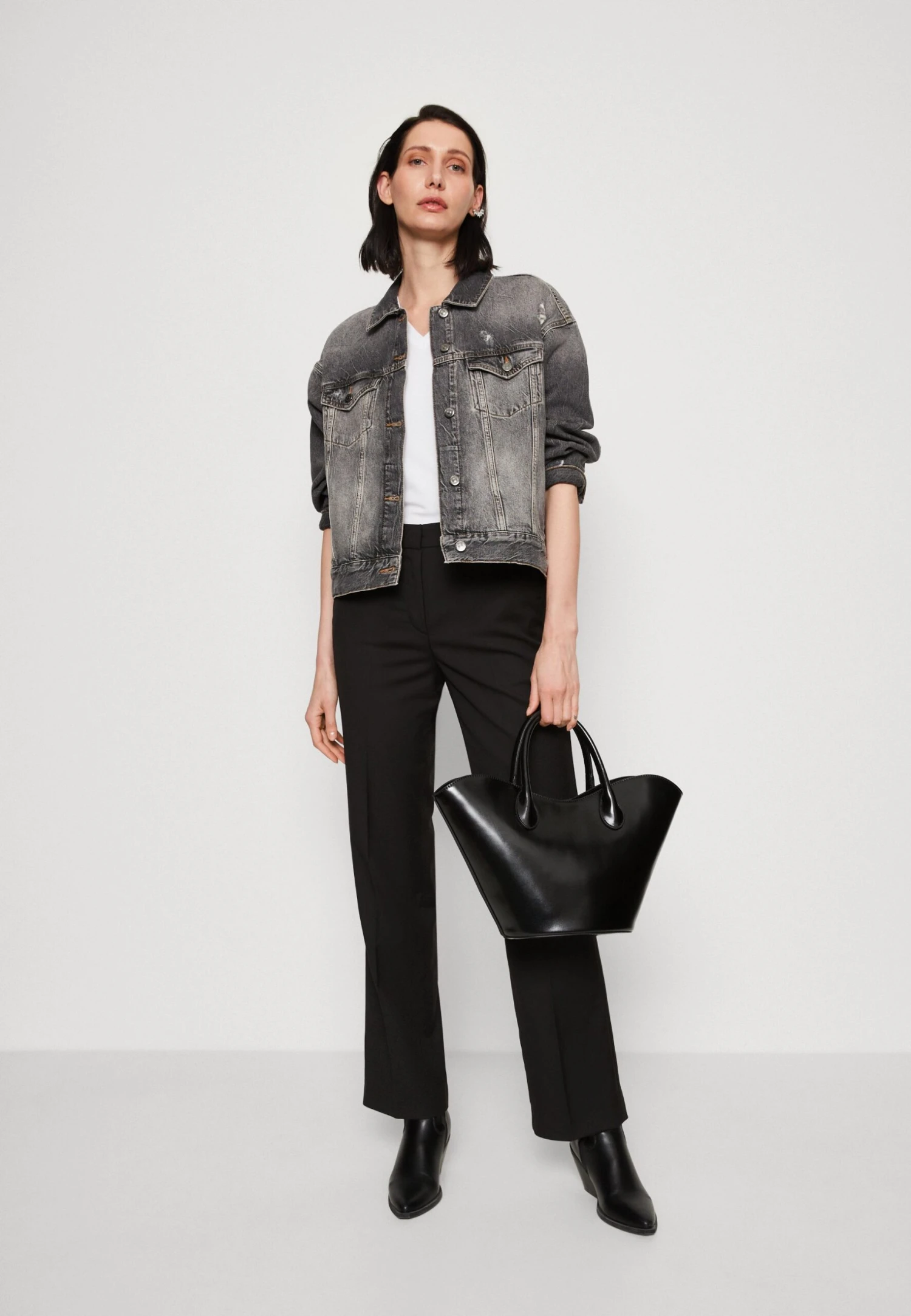 Armani Exchange Jacket - Denim Jacket - Grey Denim 2 Armani Exchange Jacket - Denim Jacket - Grey Denim - Image 2