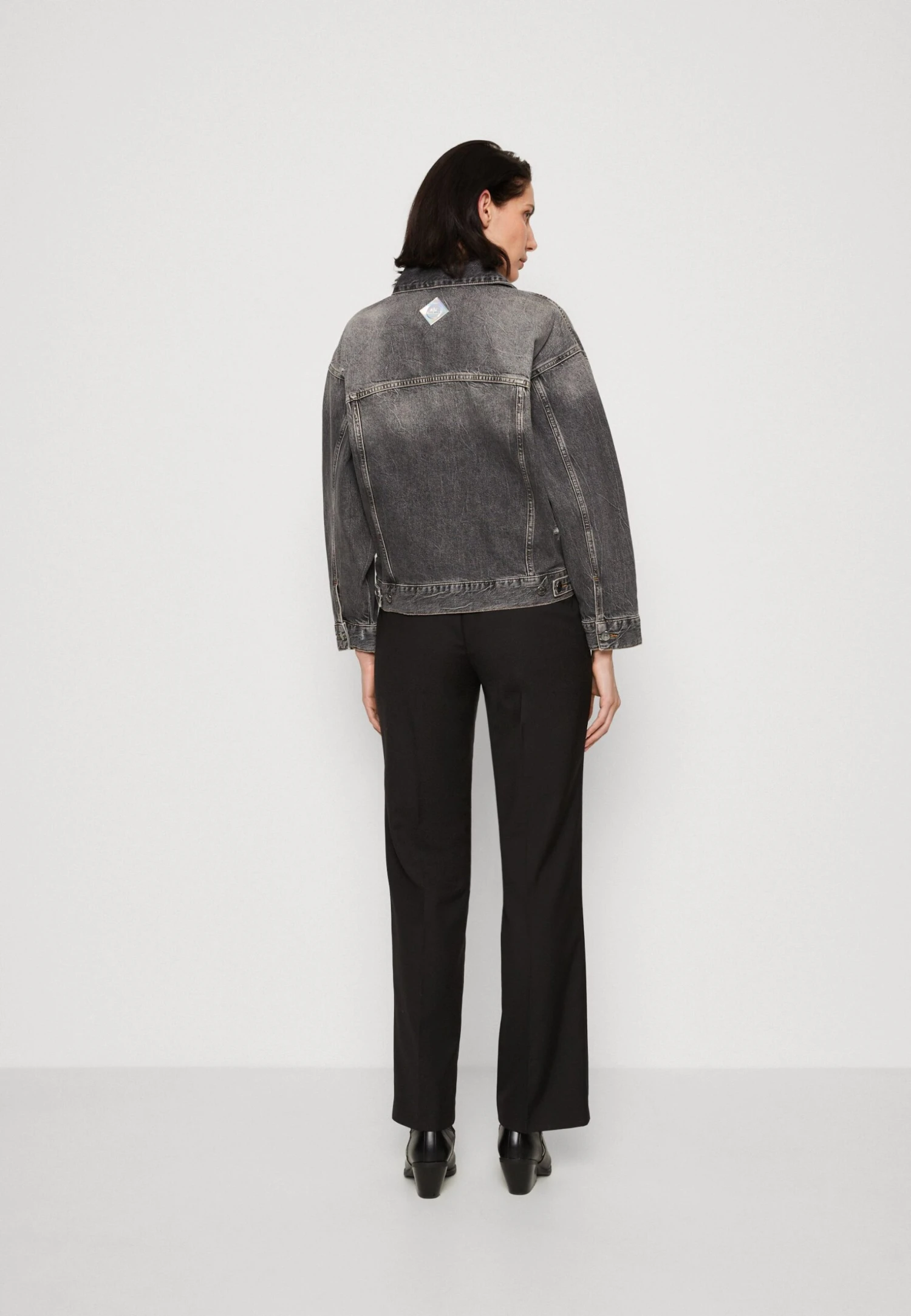 Armani Exchange Jacket - Denim Jacket - Grey Denim 3 Armani Exchange Jacket - Denim Jacket - Grey Denim - Image 3