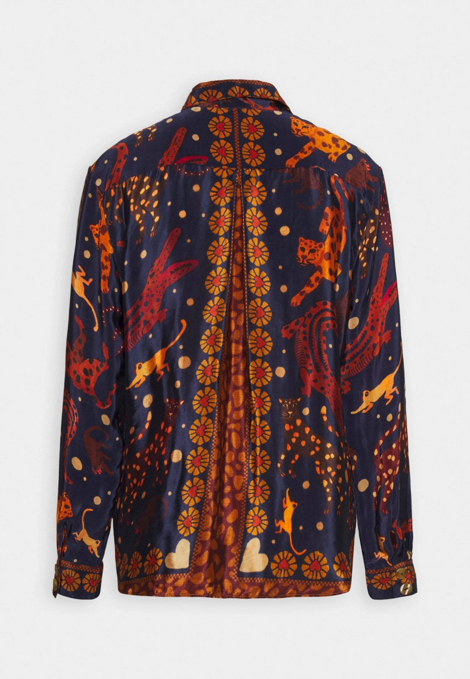 Farm Rio Animal Sky - Button-Down Blouse - Navy Blue 6 Farm Rio Animal Sky - Button-Down Blouse - Navy Blue - Image 6