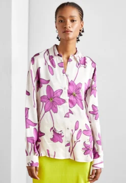 Mos Mosh Mmkaia Lilium Shirt - Button-Down Blouse - Vivid Viola