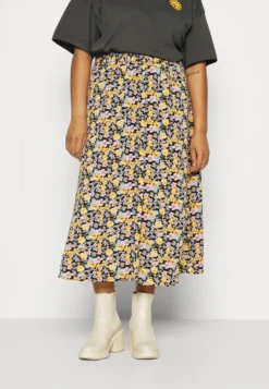 ONLY CARMAKOMA Carluxmie Long Skirt - A-Line Skirt - Black