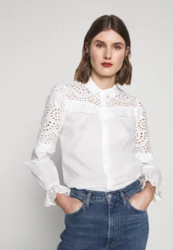 Bruuns Bazaar Sienna Robine - Button-Down Blouse - Snow White