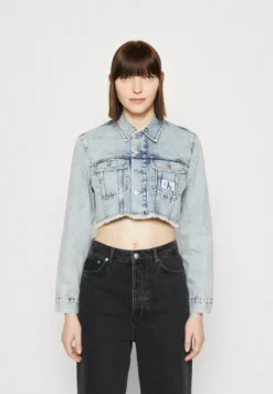 Calvin Klein Jeans Extreme Cropped Jacket - Denim Jacket - Denim Light
