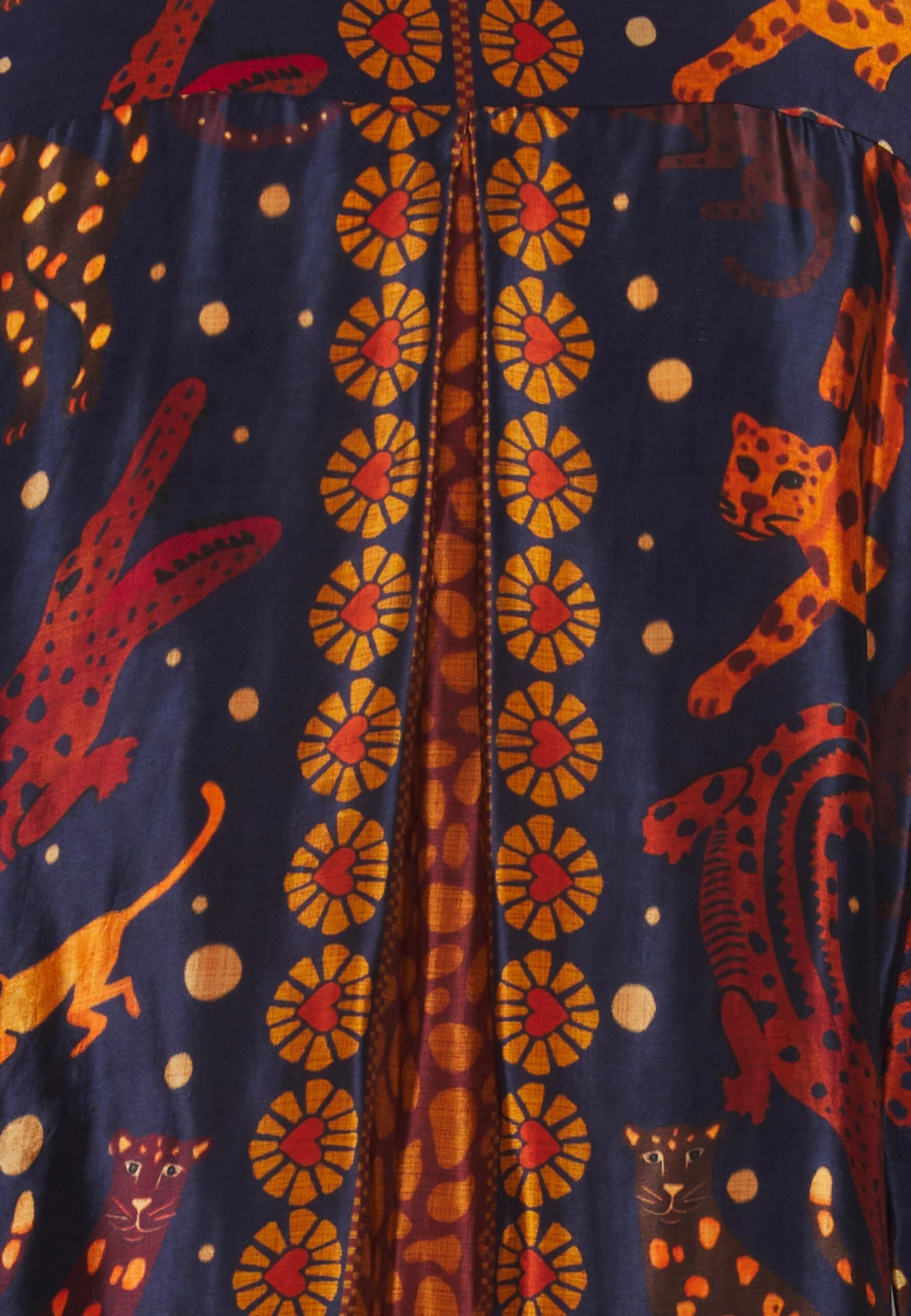 Farm Rio Animal Sky - Button-Down Blouse - Navy Blue 5 Farm Rio Animal Sky - Button-Down Blouse - Navy Blue - Image 5