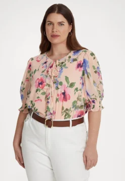 Lisarto Short Sleeve Blouse - Blouse - Pink
