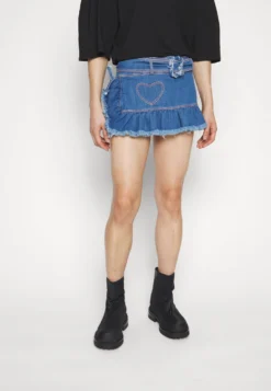 Fringed Mini Unisex - Denim Skirt -Esprid Shop de46f475cc0941278229175d660b076c scaled