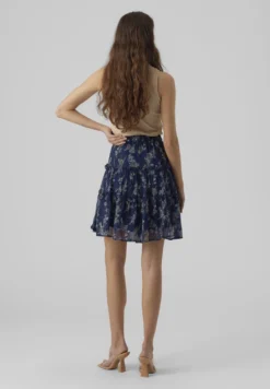 Vero Moda Vmsmilla Short Frill Skirt - A-Line Skirt - Night Sky/Vega -Esprid Shop de5f90ad91e24f3f938e3aa2ce961830